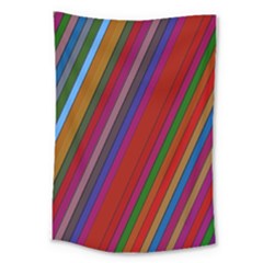 Color Stripes Pattern Large Tapestry