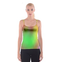 November Blurry Brilliant Colors Spaghetti Strap Top by Simbadda