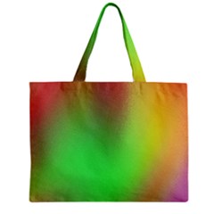 November Blurry Brilliant Colors Zipper Mini Tote Bag by Simbadda