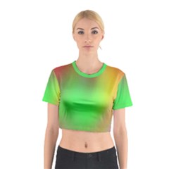 November Blurry Brilliant Colors Cotton Crop Top by Simbadda