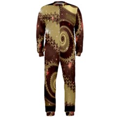 Space Fractal Abstraction Digital Computer Graphic Onepiece Jumpsuit (men)  by Simbadda