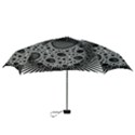 Fractal Background Black Manga Rays Mini Folding Umbrellas View3