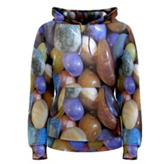 Rock Tumbler Used To Polish A Collection Of Small Colorful Pebbles Women s Pullover Hoodie by Simbadda