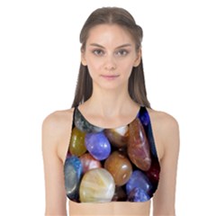 Rock Tumbler Used To Polish A Collection Of Small Colorful Pebbles Tank Bikini Top by Simbadda