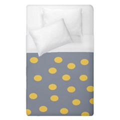 Limpet Polka Dot Yellow Grey Duvet Cover (single Size)