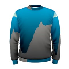 Mariana Trench Sea Beach Water Blue Men s Sweatshirt by Mariart