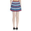 Martini Style Racing Tape Blue Red White Pleated Mini Skirt View2