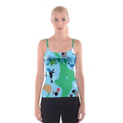 New Zealand Birds Detail Animals Fly Spaghetti Strap Top by Mariart
