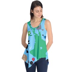 New Zealand Birds Detail Animals Fly Sleeveless Tunic by Mariart