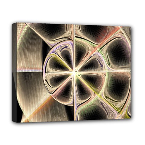 Background With Fractal Crazy Wheel Deluxe Canvas 20  X 16   by Simbadda