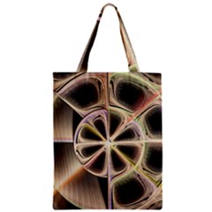 Background With Fractal Crazy Wheel Zipper Classic Tote Bag by Simbadda