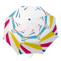 Line Rainbow Orange Blue Yellow Red Pink White Wave Waves Folding Umbrellas by Mariart