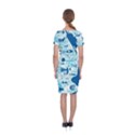 New Zealand Fish Detail Blue Sea Shark Classic Short Sleeve Midi Dress View2