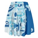 New Zealand Fish Detail Blue Sea Shark High Waist Skirt View2