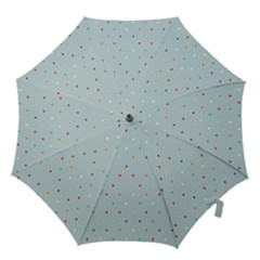 Polka Dot Flooring Blue Orange Blur Spot Hook Handle Umbrellas (medium) by Mariart