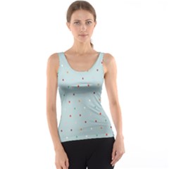 Polka Dot Flooring Blue Orange Blur Spot Tank Top by Mariart