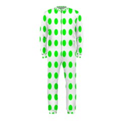 Polka Dot Green Onepiece Jumpsuit (kids)