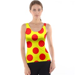 Polka Dot Red Yellow Tank Top