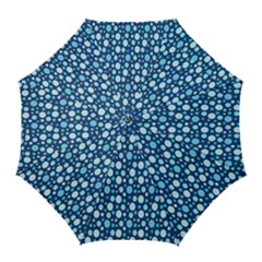 Polka Dot Blue Golf Umbrellas by Mariart