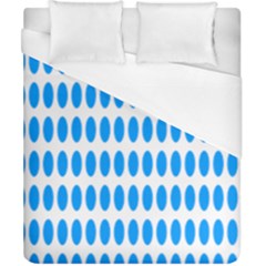 Polka Dots Blue White Duvet Cover (california King Size) by Mariart