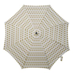 Polka Dots Gold Grey Hook Handle Umbrellas (medium)