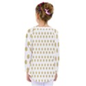 Polka Dots Gold Grey Kids  Long Sleeve Tee View2