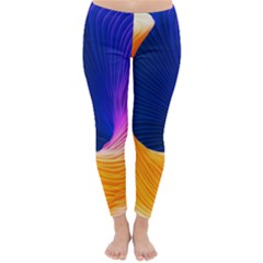 Wave Waves Chefron Color Blue Pink Orange White Red Purple Classic Winter Leggings