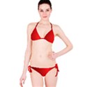 Red Gradient Fractal Backgroun Bikini Set View3