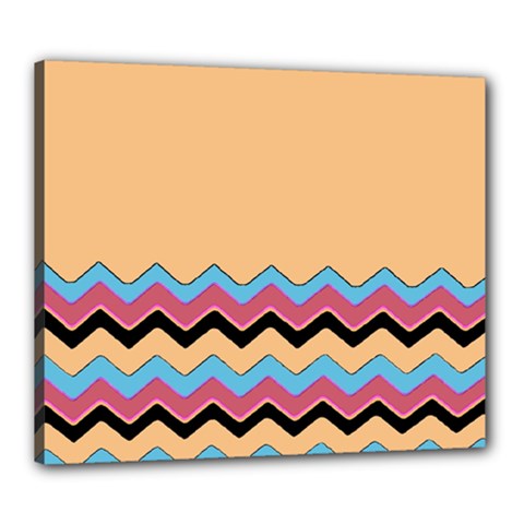 Chevrons Patterns Colorful Stripes Background Art Digital Canvas 24  X 20 