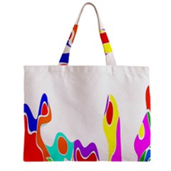 Simple Abstract With Copyspace Zipper Mini Tote Bag by Simbadda