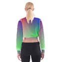 3d Rgb Glass Frame Women s Cropped Sweatshirt View2