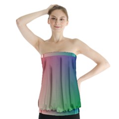 3d Rgb Glass Frame Strapless Top by Simbadda