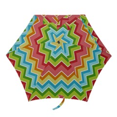 Colorful Background Of Chevrons Zigzag Pattern Mini Folding Umbrellas by Simbadda