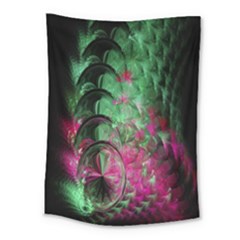 Pink And Green Shapes Make A Pretty Fractal Image Medium Tapestry