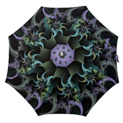 Fractal Image With Sharp Wheels Straight Umbrellas by Simbadda