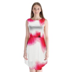 Abstract Pink Page Border Sleeveless Chiffon Dress   by Simbadda