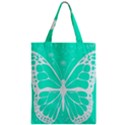 Butterfly Cut Out Flowers Zipper Classic Tote Bag View1