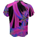 Fractal In Bright Pink And Blue Men s Cotton Tee View2