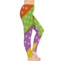 Colorful Easter Ribbon Background Leggings  View4