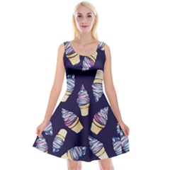 Ice Cream Dream Reversible Velvet Sleeveless Dress