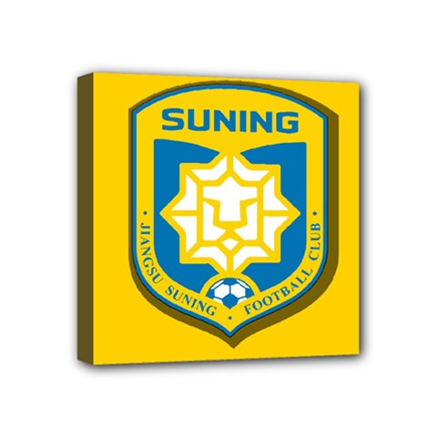 Jiangsu Suning F C  Mini Canvas 4  X 4  by Valentinaart