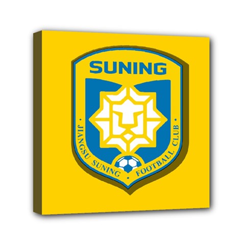 Jiangsu Suning F C  Mini Canvas 6  X 6  by Valentinaart