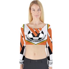 Shandong Luneng Taishan F C  Long Sleeve Crop Top by Valentinaart