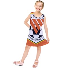 Shandong Luneng Taishan F C  Kids  Tunic Dress by Valentinaart