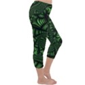 Fractal Drawing Green Spirals Capri Winter Leggings  View3