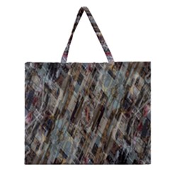 Abstract Chinese Background Created From Building Kaleidoscope Zipper Large Tote Bag