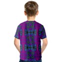 Purple Seamless Pattern Digital Computer Graphic Fractal Wallpaper Kids  Sport Mesh Tee View2