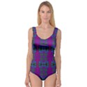 Purple Seamless Pattern Digital Computer Graphic Fractal Wallpaper Princess Tank Leotard  View1