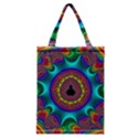 3d Glass Frame With Kaleidoscopic Color Fractal Imag Classic Tote Bag View1