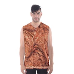 3d Glass Frame With Fractal Background Men s Basketball Tank Top by Simbadda